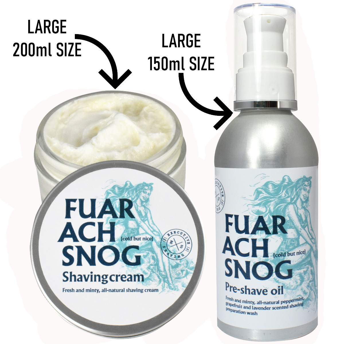 Fuar Ach Snog Minty Shaving Cream and Pre-Shave Oil