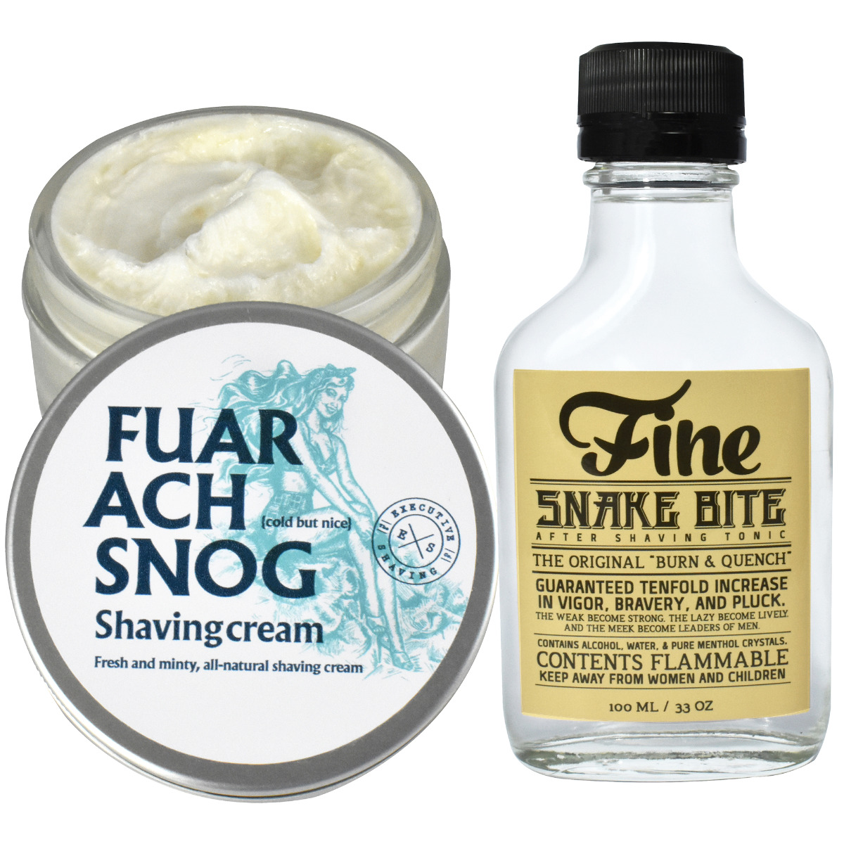 Fuar Ach Snog Shaving Cream & Fine Snake Bite Aftershave