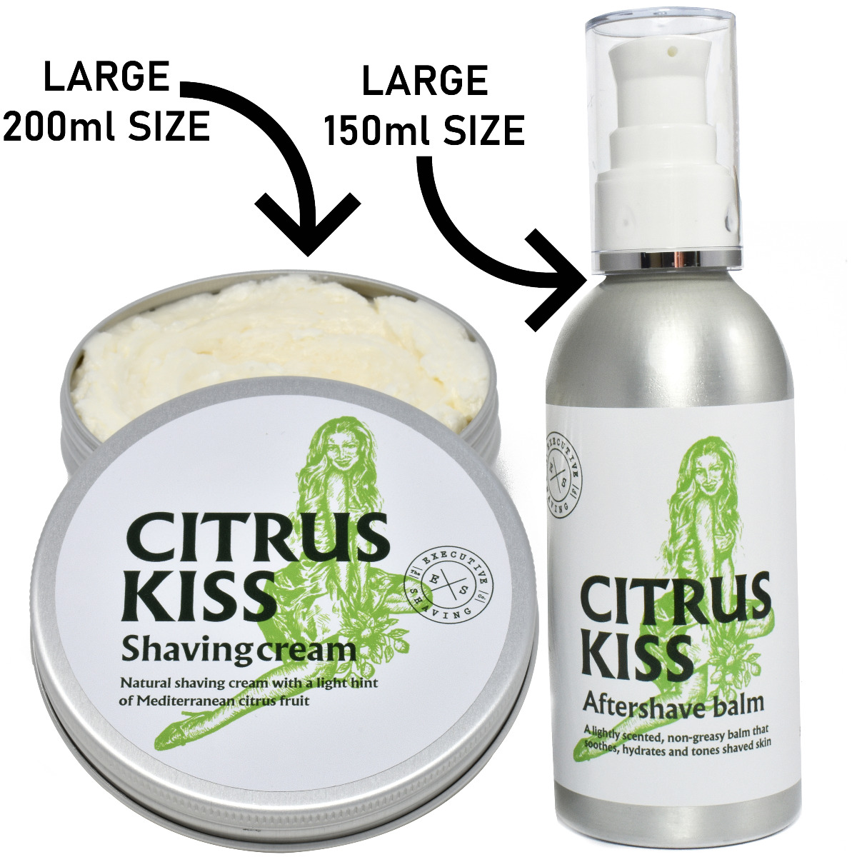 Executive Shaving Citrus Kiss Shaving Cream & Balm Set