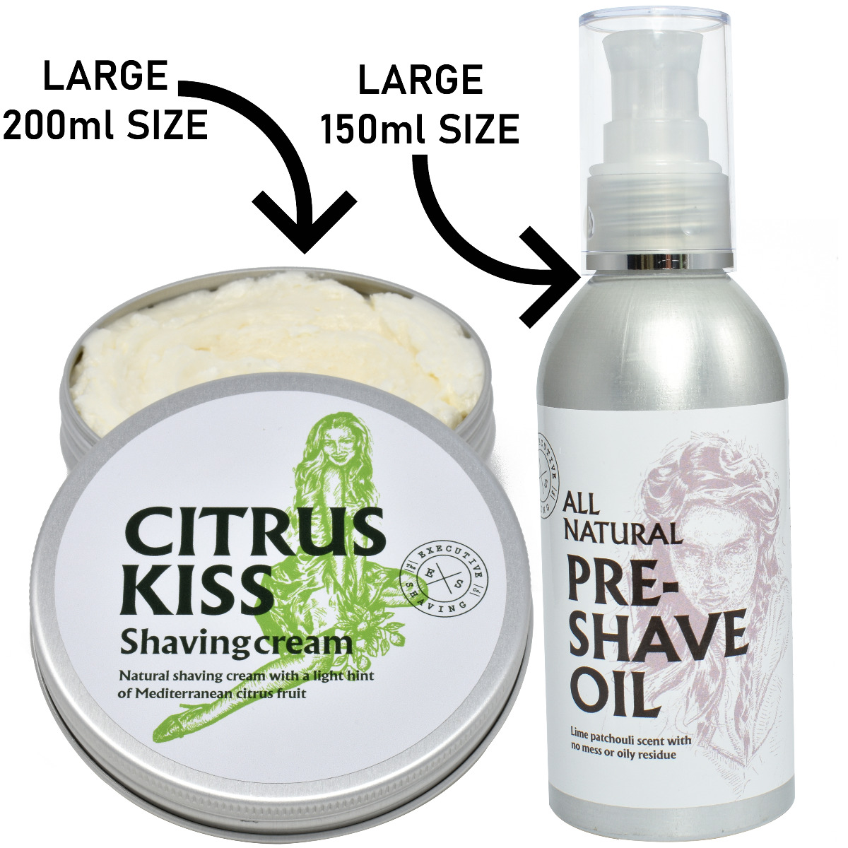 Executive Shaving Citrus Kiss Shaving Cream & Pre Shave Oil