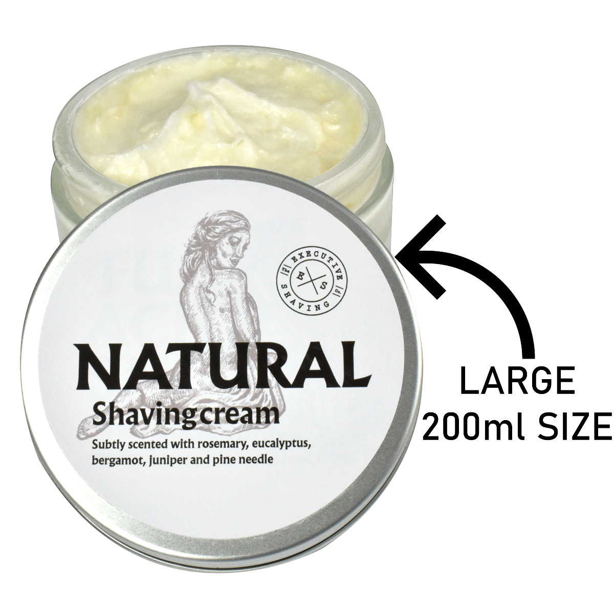Natural Shaving Cream by Executive Shaving (200ml)