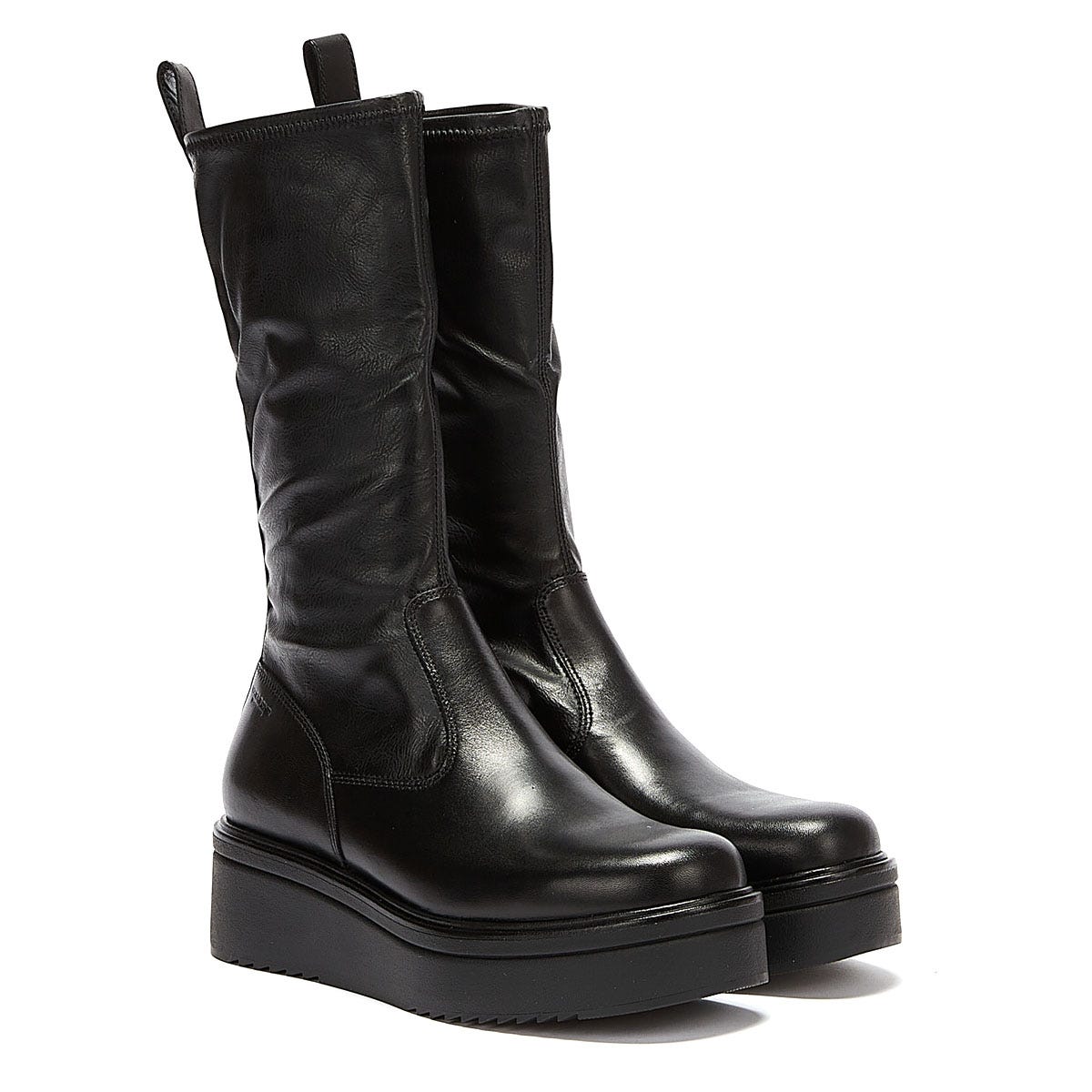 Vagabond Tara Leather Long Womens Black Boots UK 3