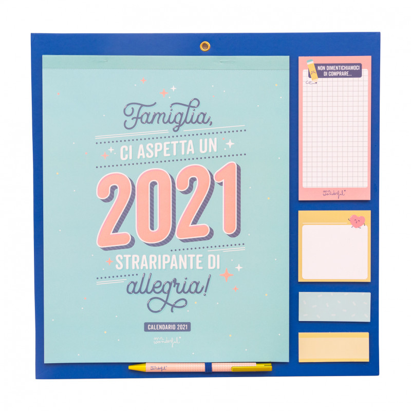 Mr Wonderful Calendario famiglia - Ci aspetta un 2021 straripante di allegria!