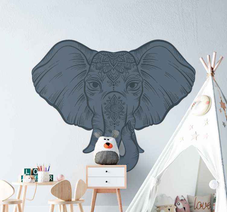 Wilde dieren stickers Etnische mandala versiering