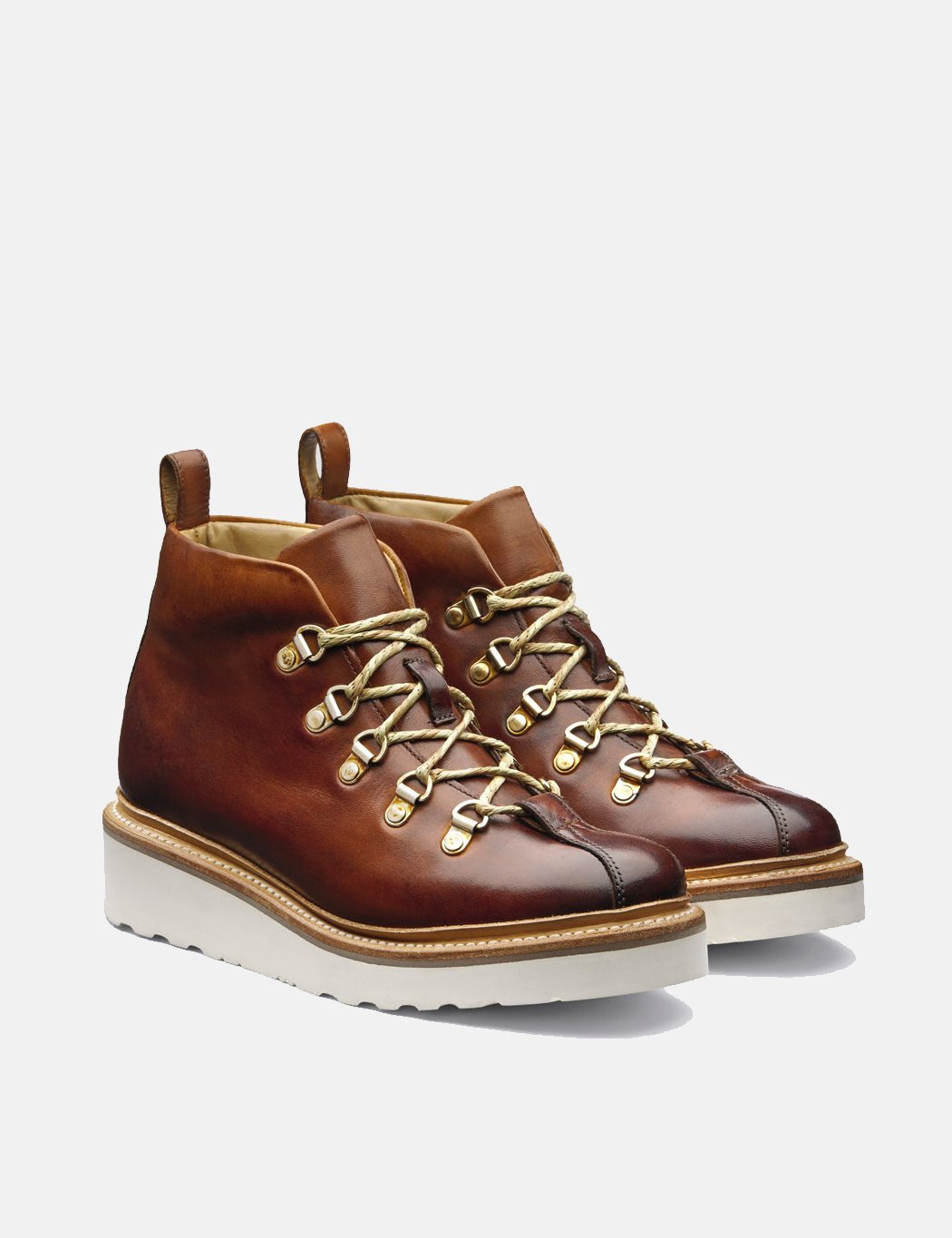 Womens Grenson Bridget Ski Boot (Hand Painted) | Tan | 3.5