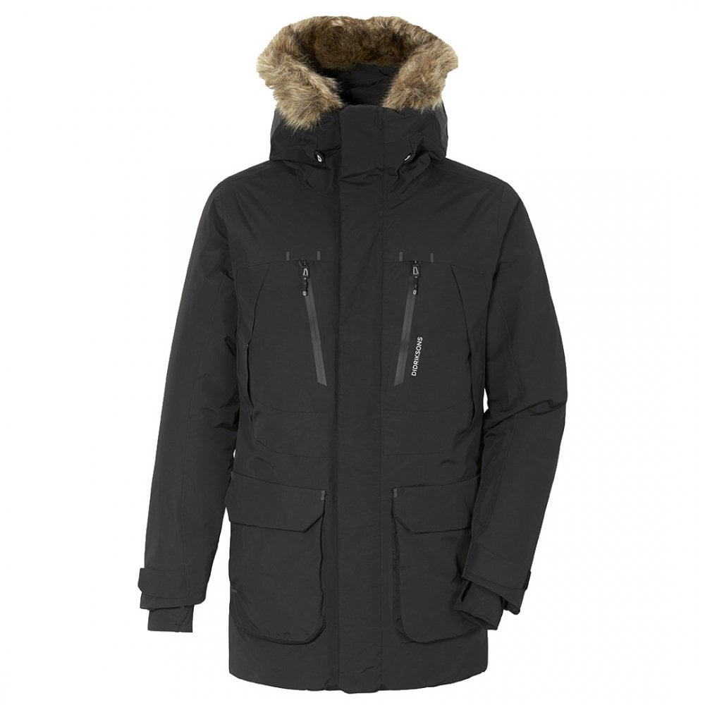 Didriksons Marco Parka - Black Mens M