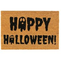 Nicola Spring Coir Halloween Door Mat | 60 x 40cm | Ghost