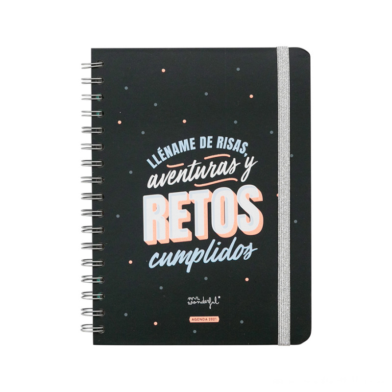 Mr Wonderful Agenda clásica 2021 Semana vista - Lléname de risas, aventuras y retos cumplidos