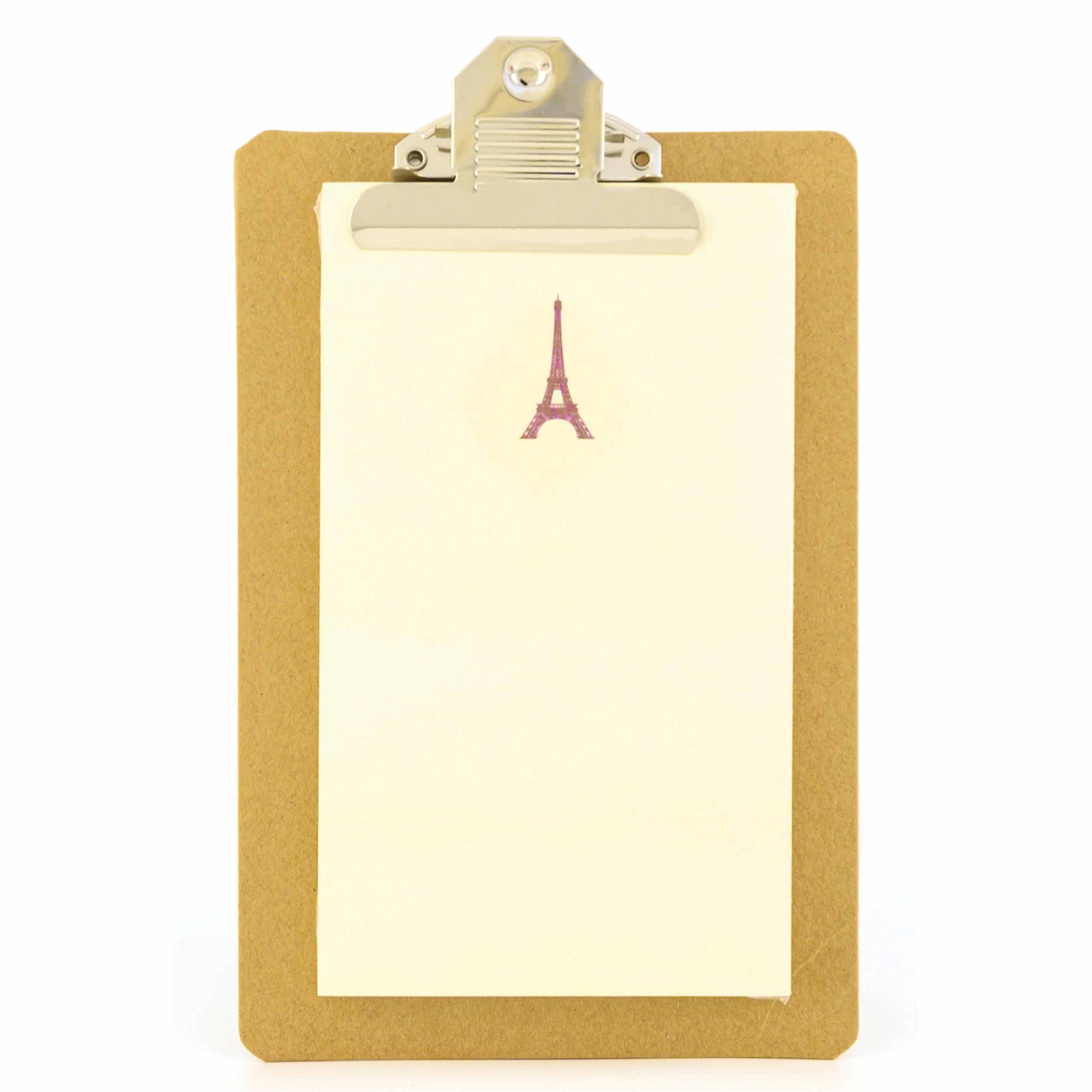 Eiffel Tower Notepad & Clipboard