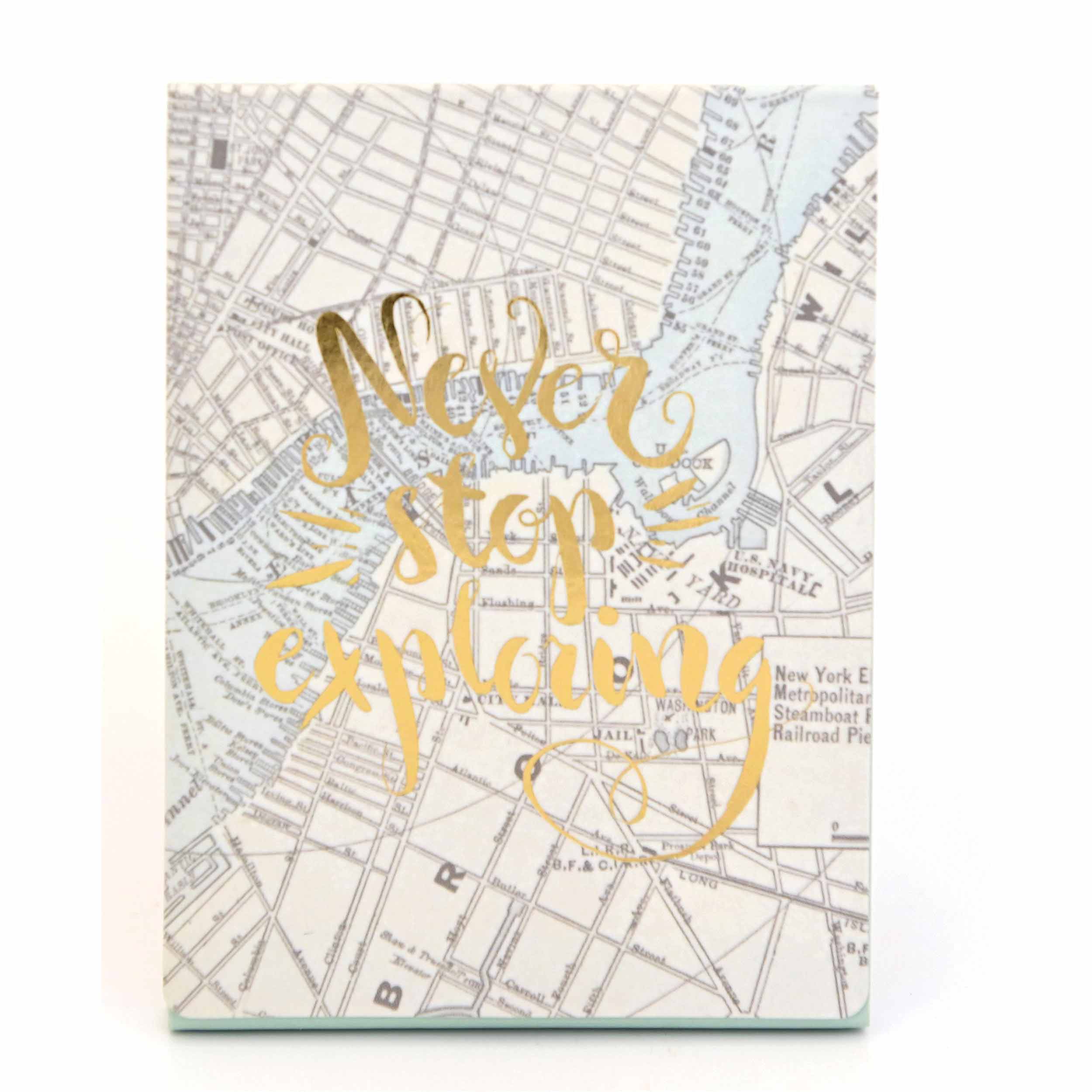 Never Stop Exploring A7 Notepad