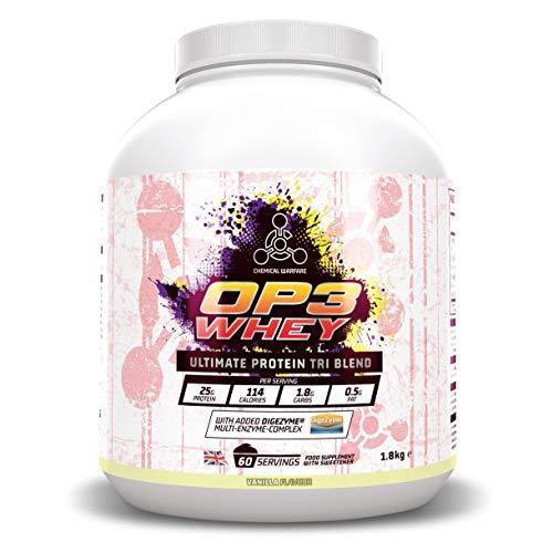 Chemical Warfare OP3 Whey Protein Tri Complex 1.8kg Vanilla
