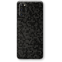 Samsung Galaxy S20 LUXURIA BLACK HONEYCOMB 3D TEXTURED Skin