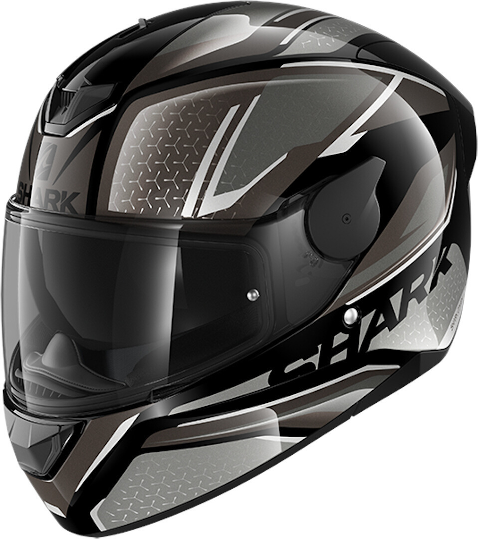 Shark D-Skwal 2 Daven Helmet Helm Zwart Grijs XL