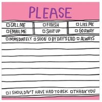 Knock Knock Please Hand Lettered Sticky Note