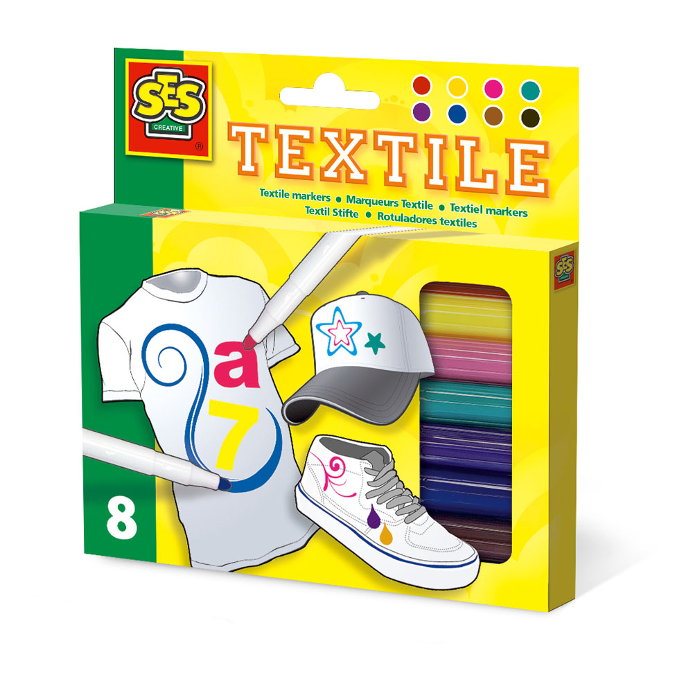SES Creative Textile markers 8 pack