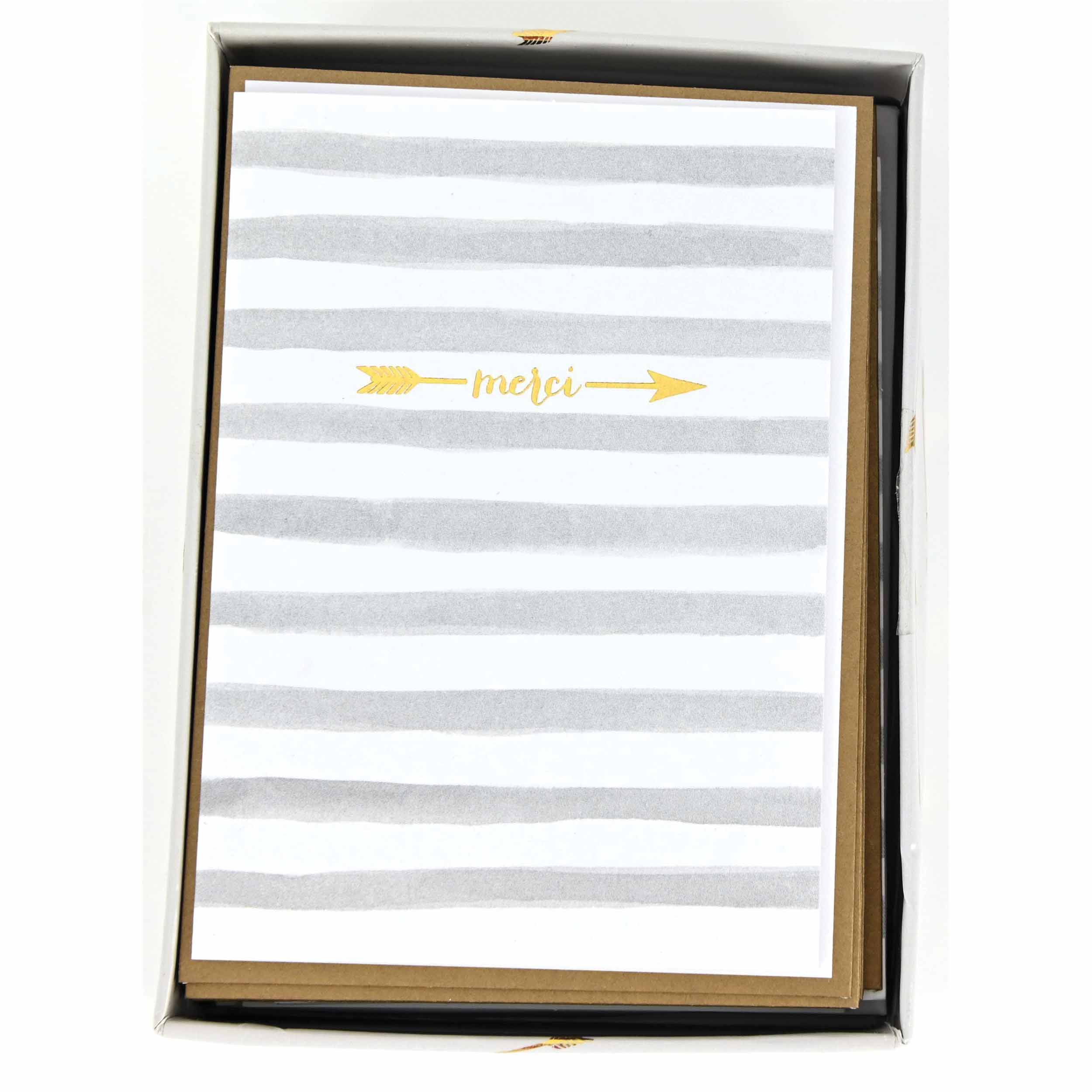 Merci Arrow Note Card Set