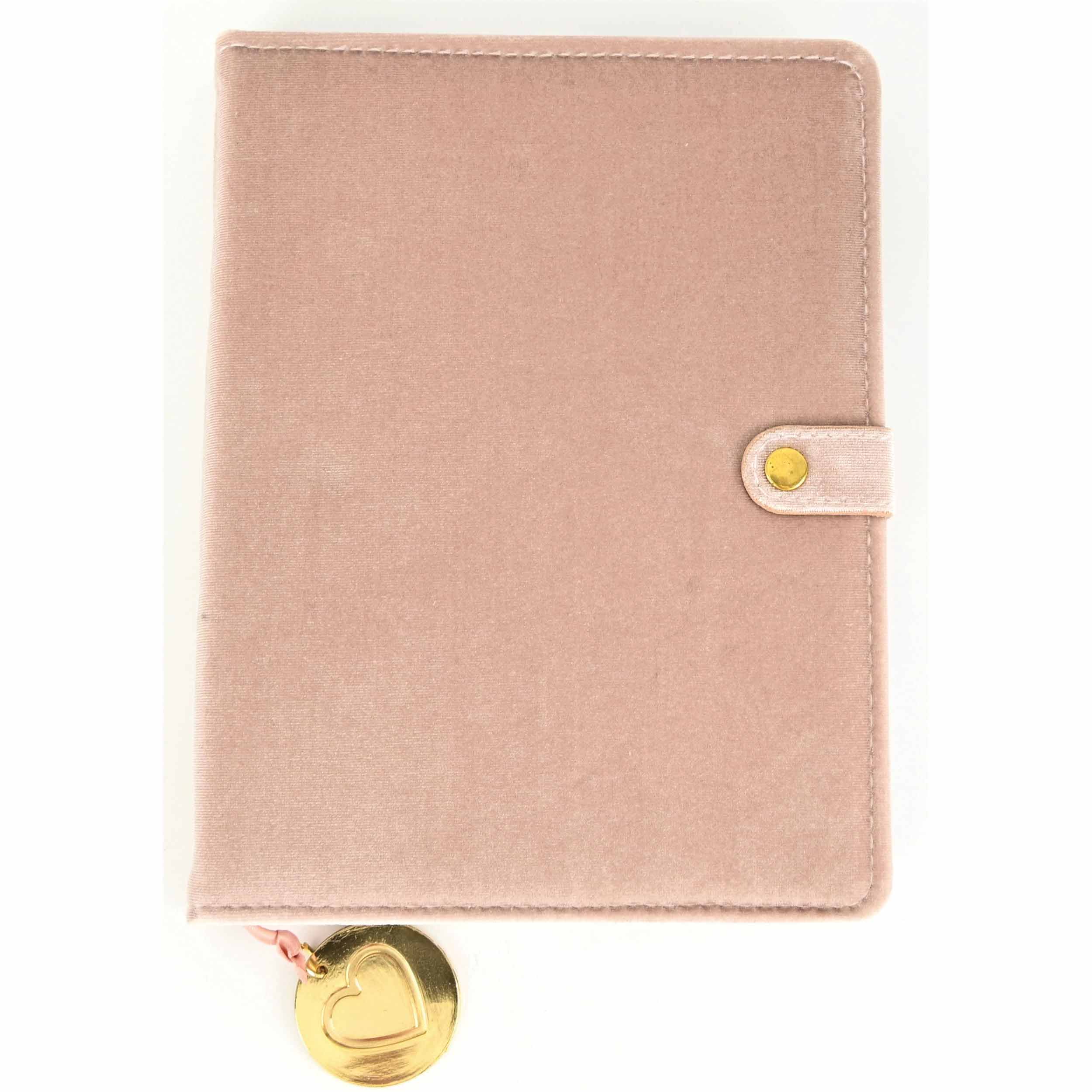 Pale Pink Velvet Journal
