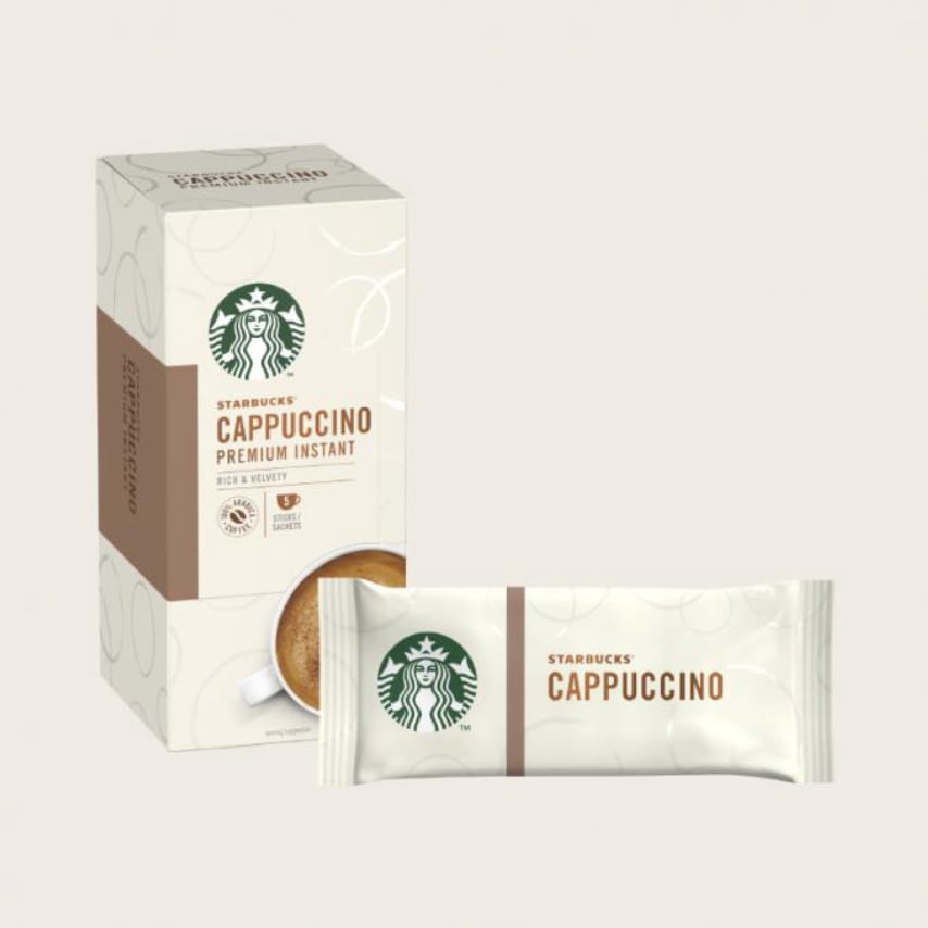 Starbucks Cappuccino Premium Instant Coffee Pack of 5, 70 g