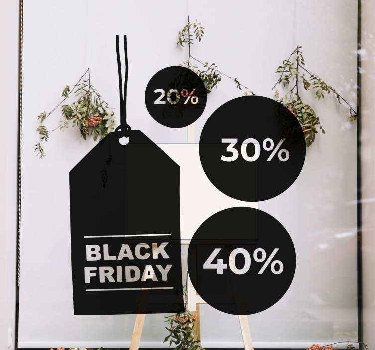 Pack 3 vinilos Black Friday personalizables