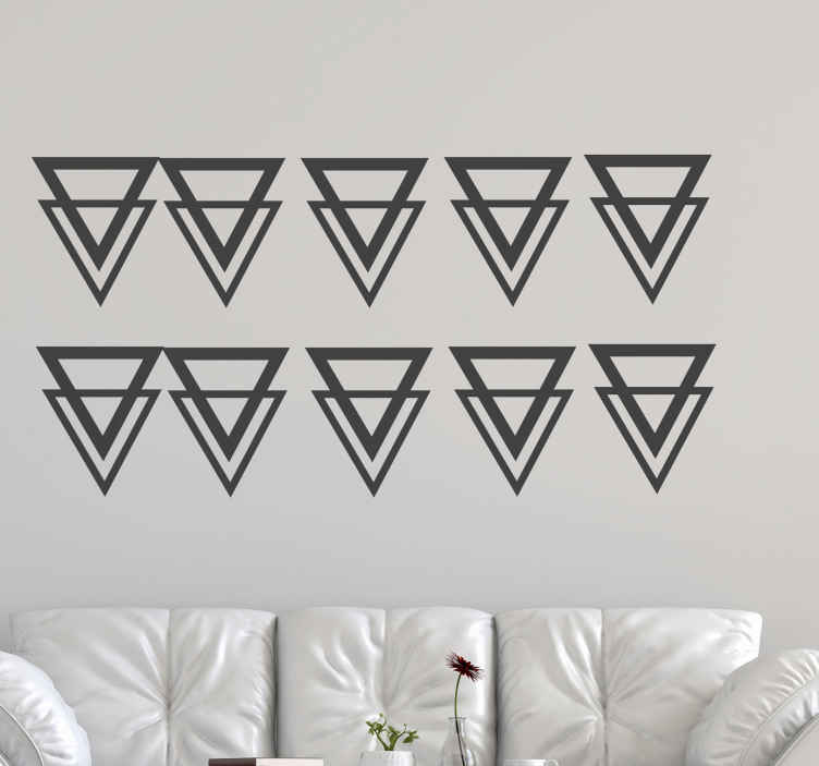 Vinilos de triángulos reflejados