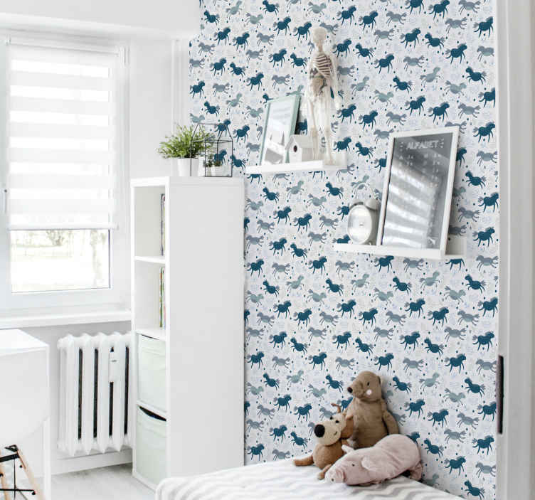 Carta da parati con animali Carta da parati con cavalli sottili