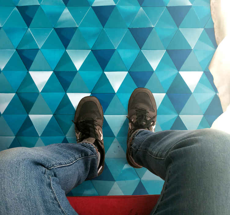 Tappeto in vinile con forme geometriche Modello 3d diamante