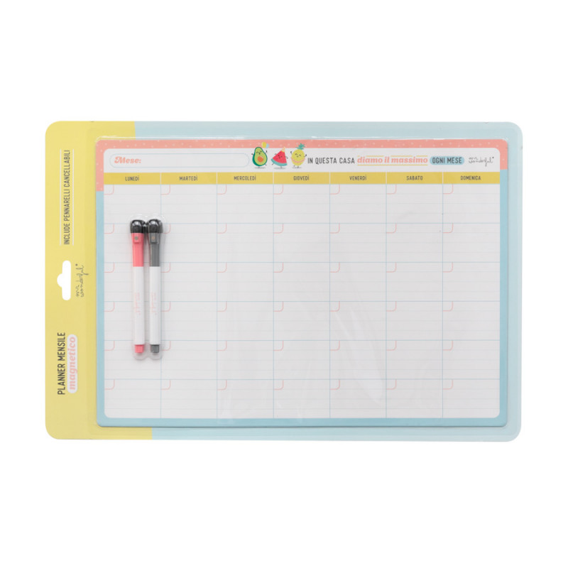 Mr Wonderful Planner mensile tipo lavagnetta magnetica
