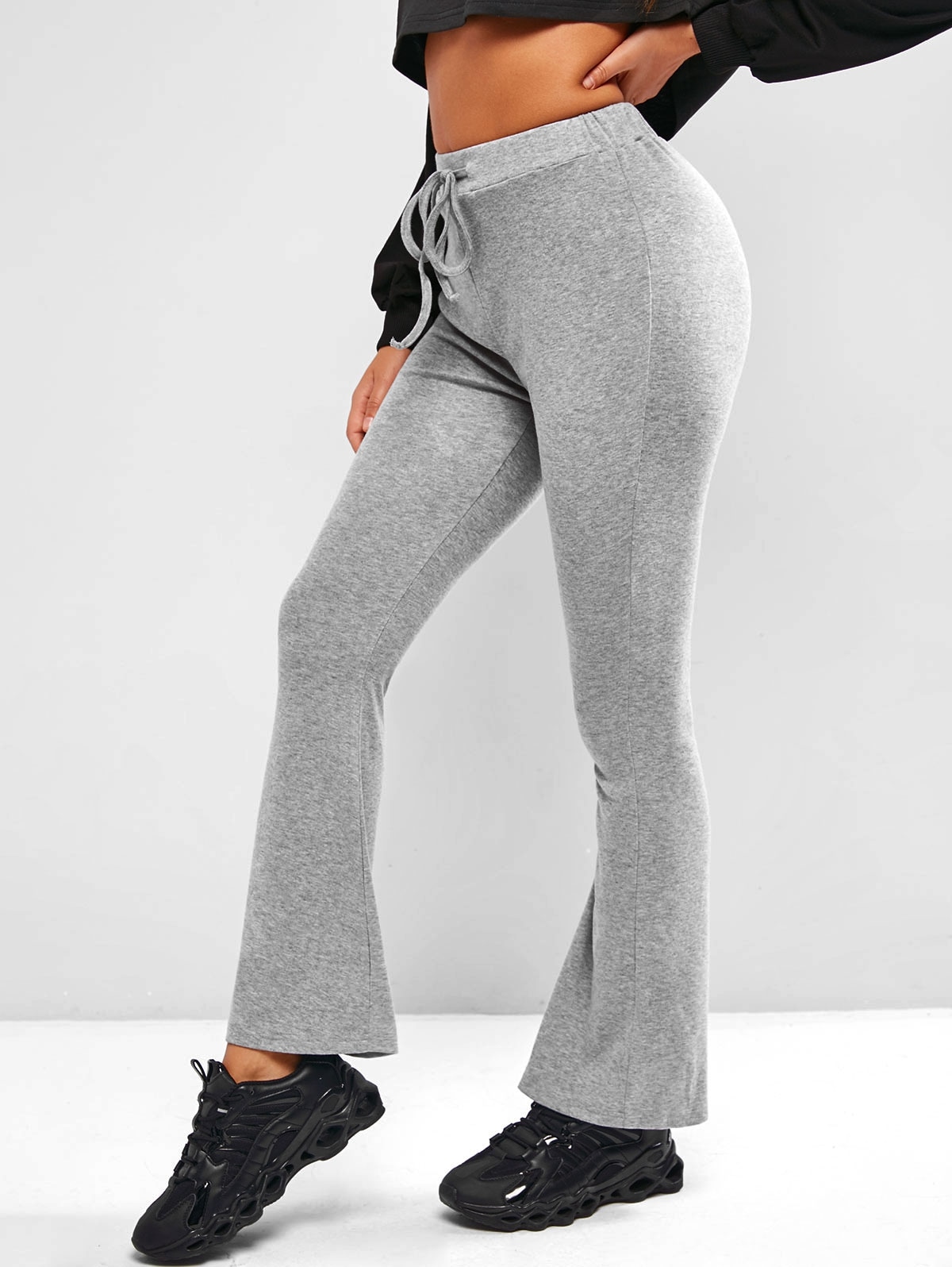 Zaful Pull Tunnelzug Flare Hosen | XL