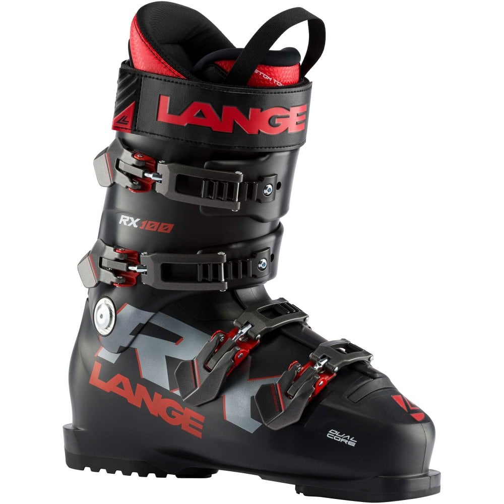 Lange RX 100 Ski Boot - Black/Red