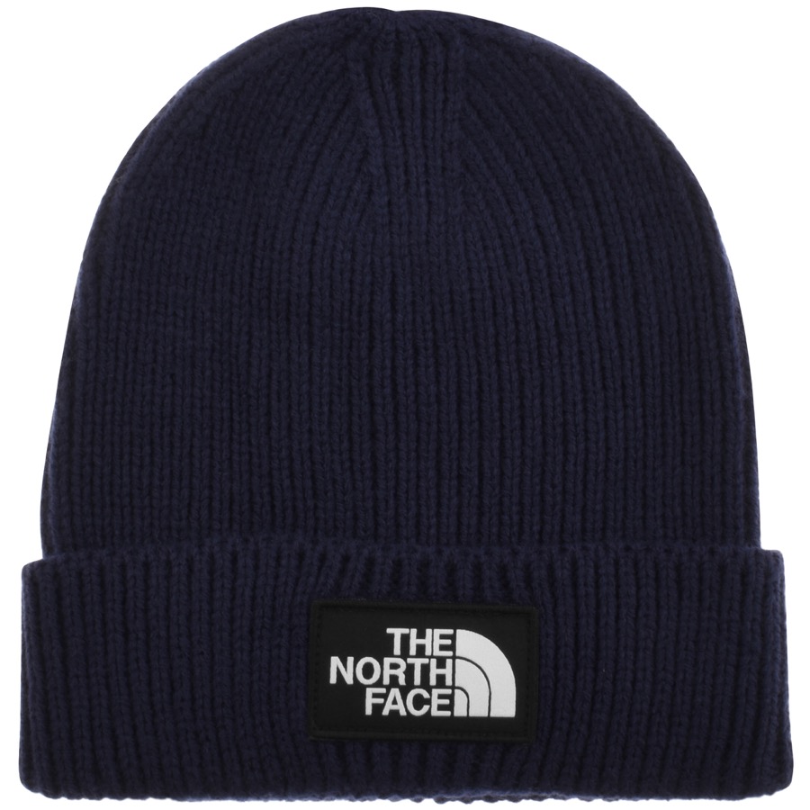 The North Face Logo Box Cuffed Beanie | TNF Navy