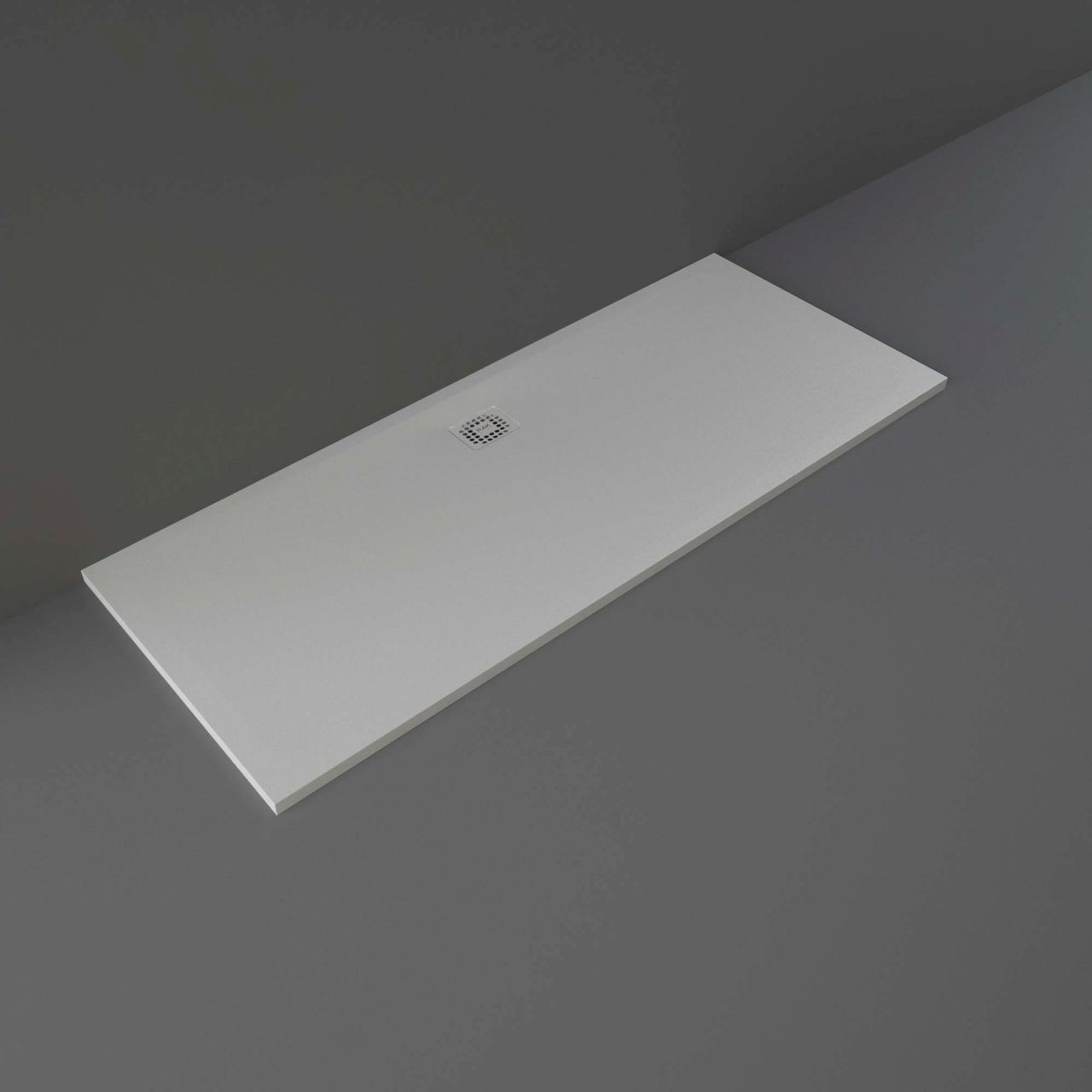 RAK Ceramics RAK Feeling Grey 1700mm x 700mm Rectangular Bathtub Replacement Shower Tray - RFBR070170S503