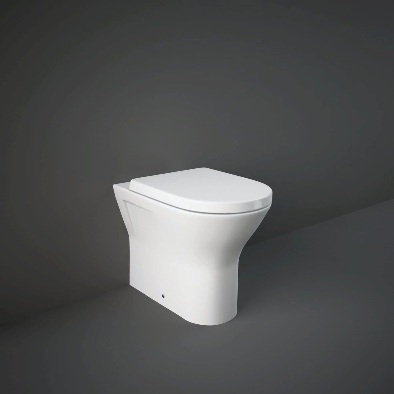 RAK Ceramics RAK Resort Comfort 425mm Back to Wall Toilet Pan and Sandwich Soft Close Seat - RST425BTWPAN/012