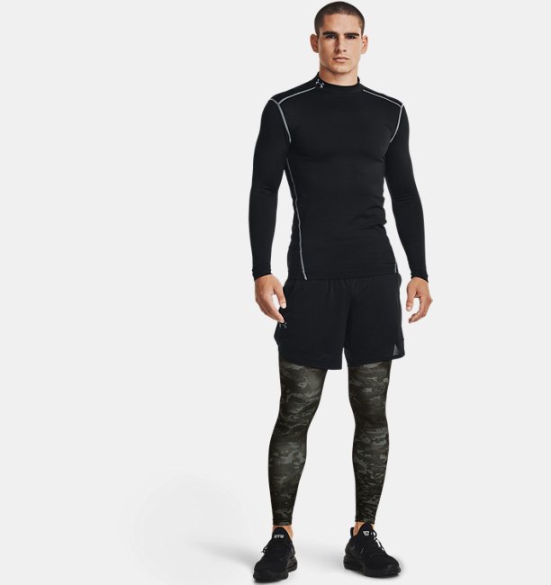 Under Armour Herren ColdGear® Armour Tights mit Druck Grün MD