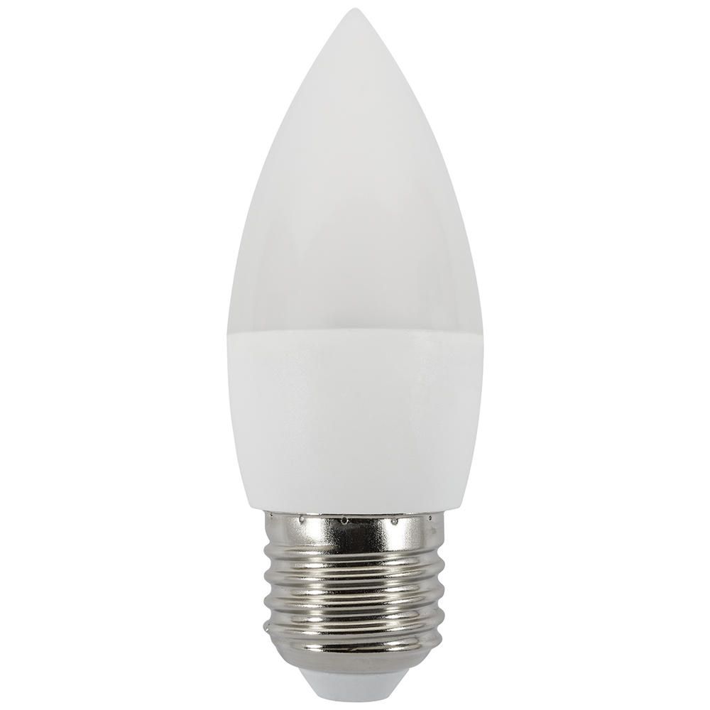 6 Watt LED E27 Edison Screw Daylight Candle Bulb - Cool White