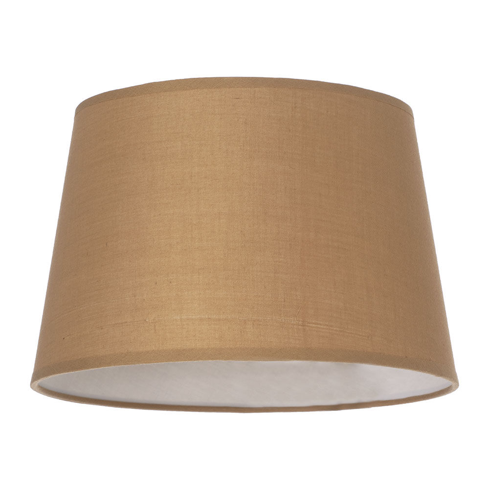 Easy to fit 25cm Drum Shades - Tan Brown