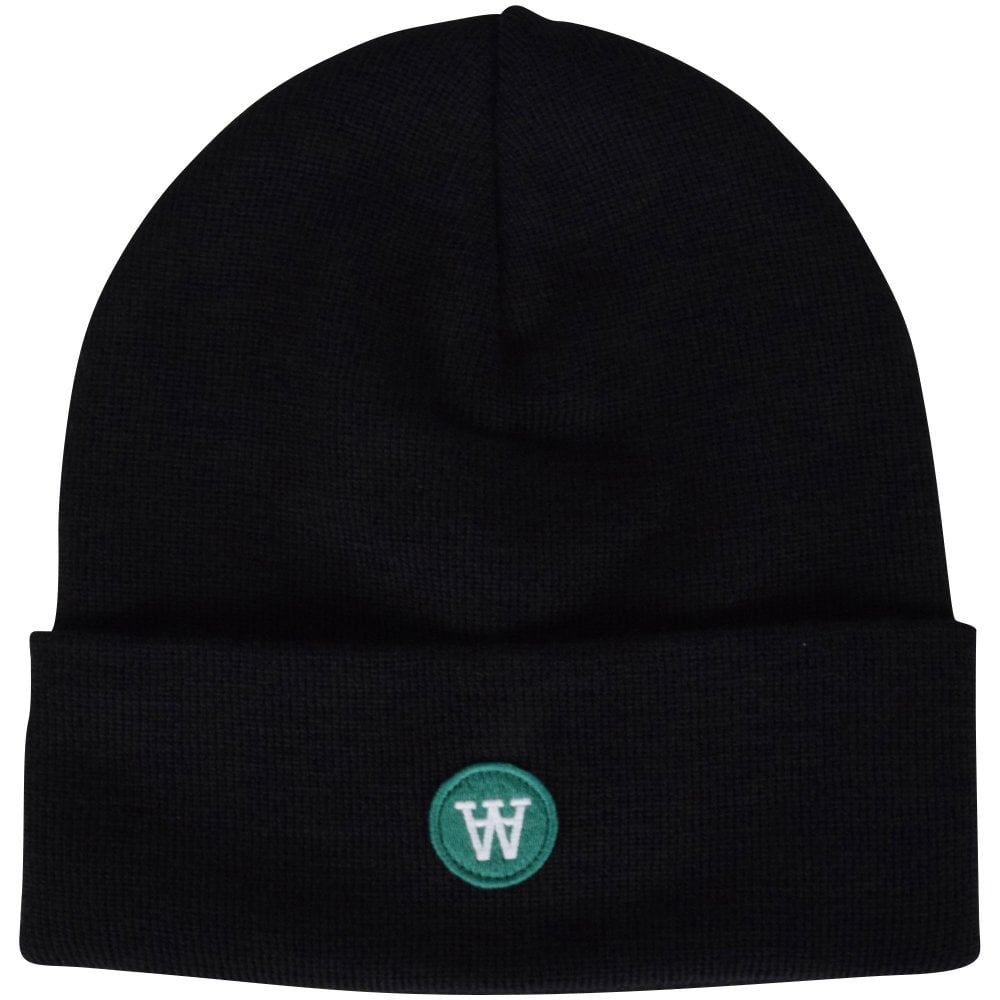 WOOD WOOD Men's Black Gerald Tall Beanie | Black | OSZ