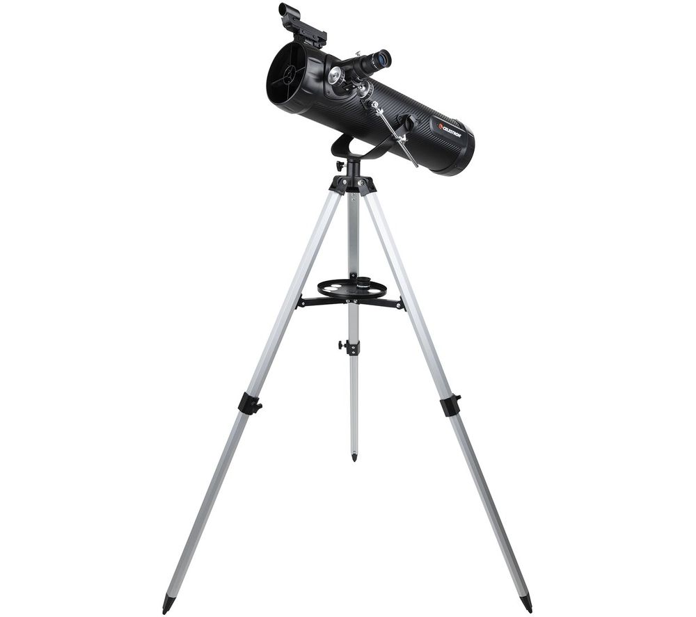 CELESTRON 114AZ-SR Reflector Telescope - Black, Black