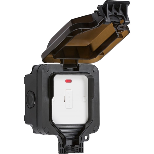 KnightsBridge IP66 13A Fused Spur with Neon