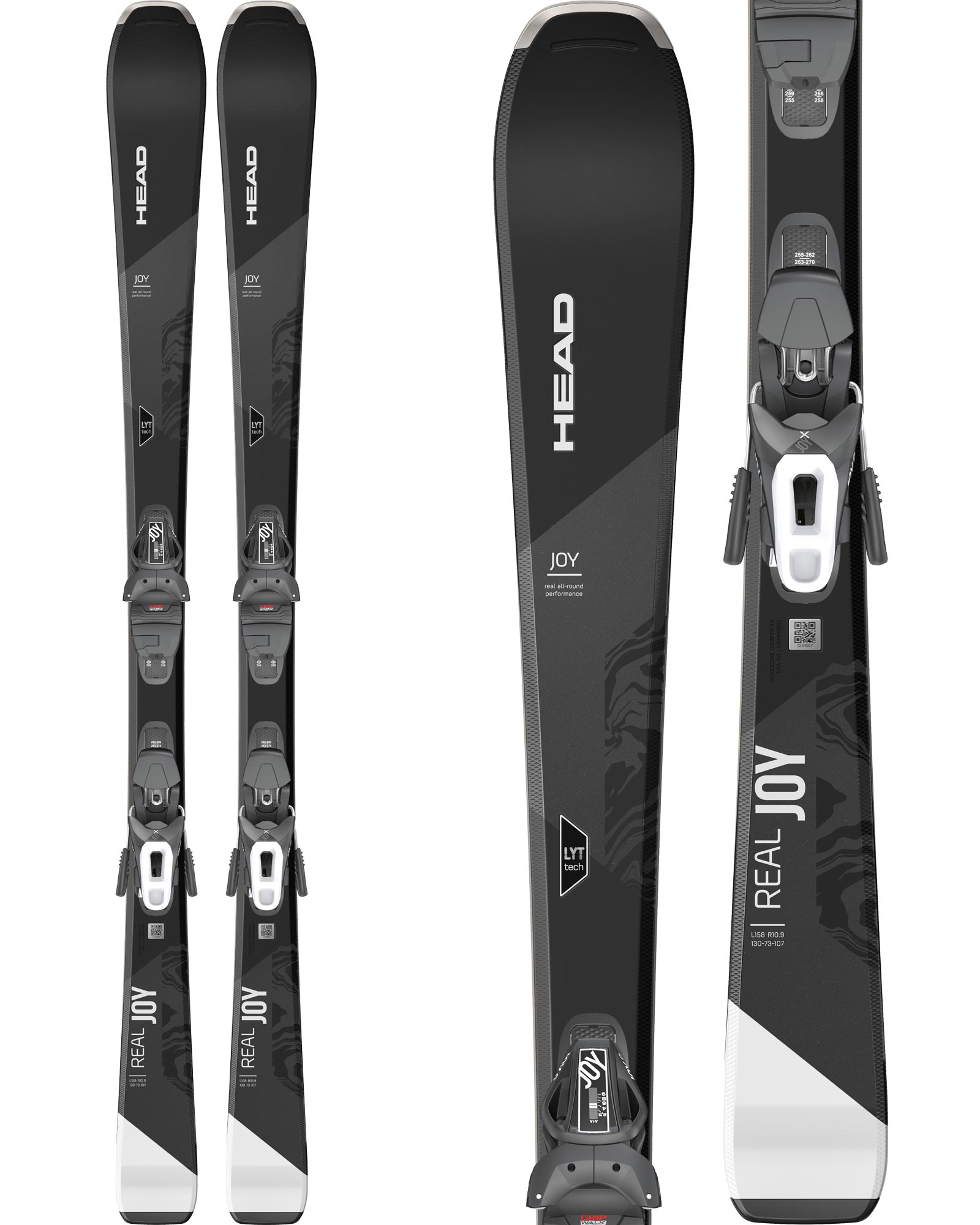 Head Real Joy Women's Skis + Joy 9 GW SLR Brake 85 Bindings 2021 | 148cm