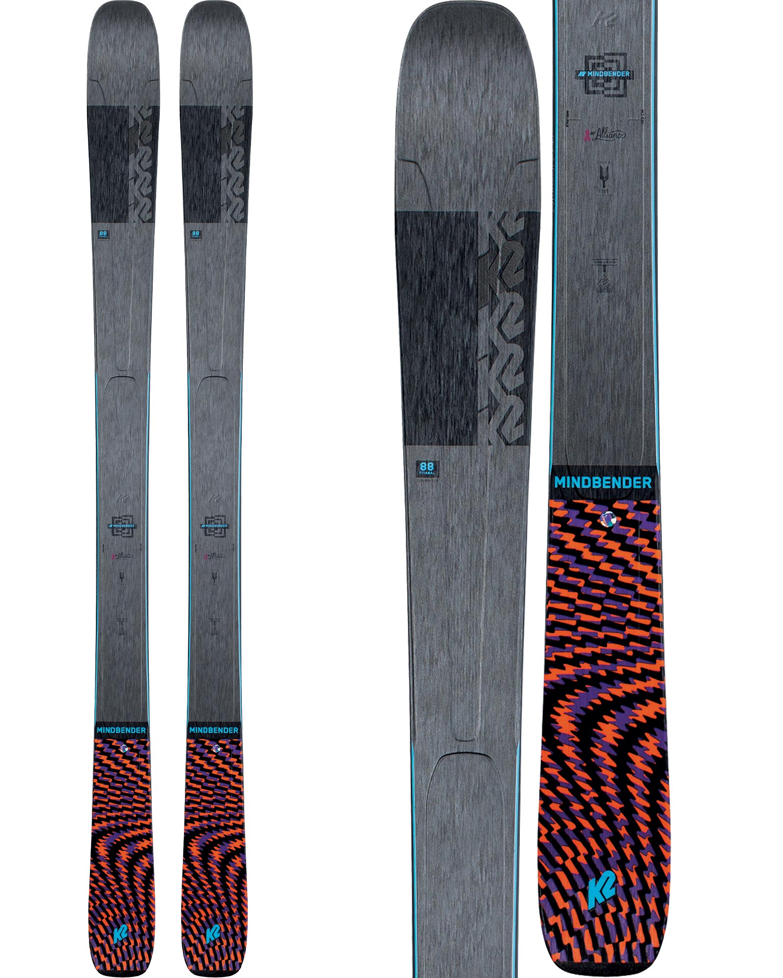 K2 Mindbender 88Ti Alliance Women's Skis 2021 | 156cm
