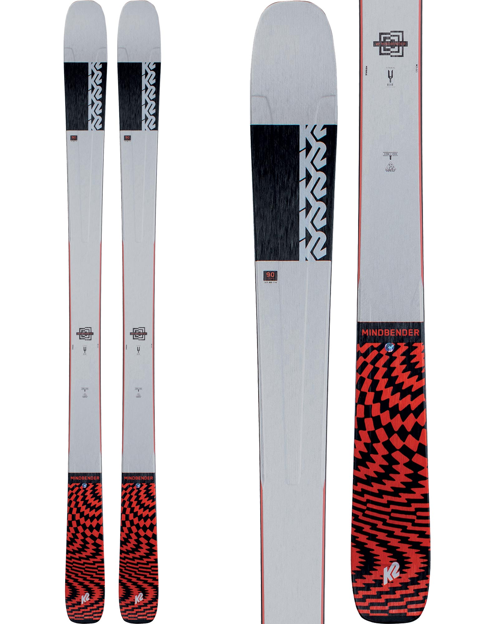K2 Mindbender 90Ti Skis 2021 | 184cm