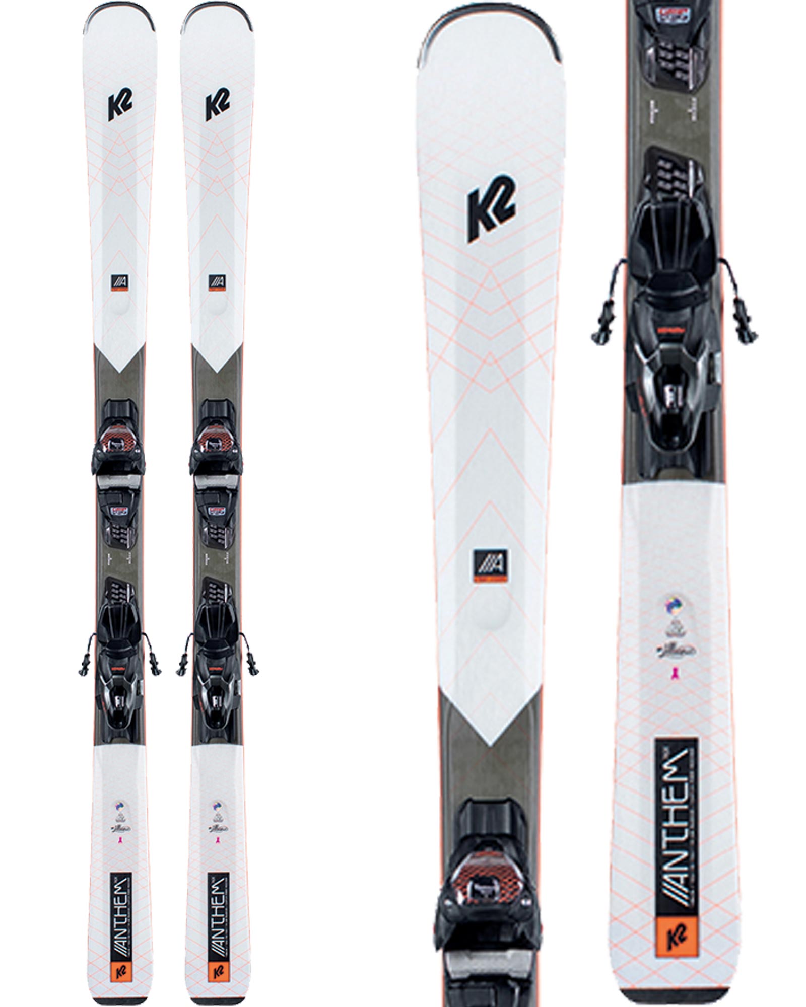 K2 Anthem 76X Women's Skis + eR3 10 Compact Quikclik Bindings 2021 | 163cm