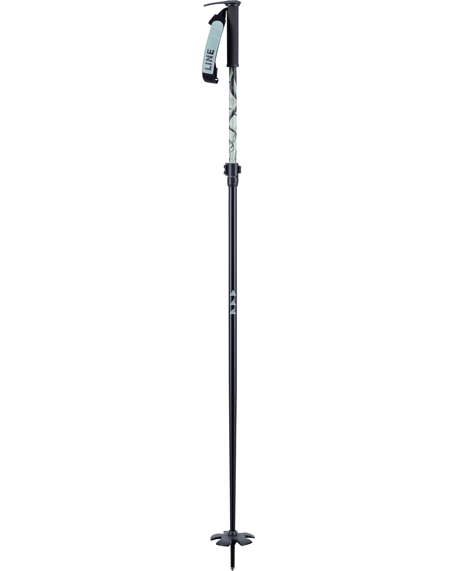 Line Paintbrush Ski Poles | Black/Mint