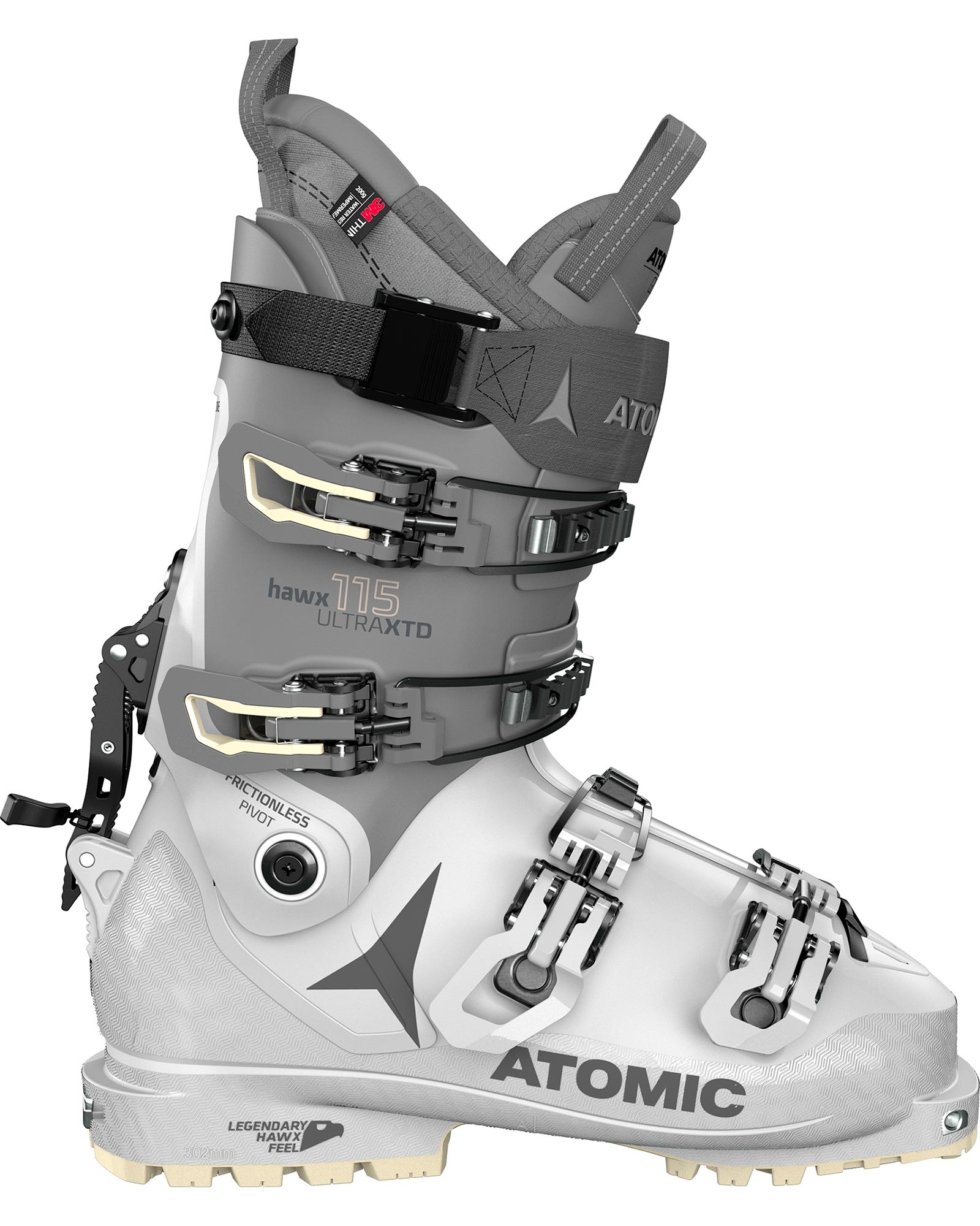 Atomic Hawx Ultra XTD 115 W Tech GW Women's Ski Boots 2021 | 24.0 MP | Light Grey/Dark Grey/Sand