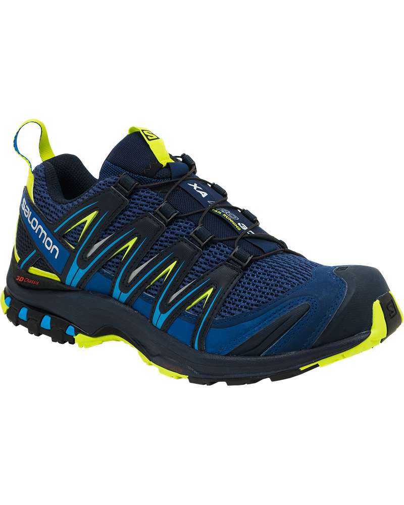 Salomon XA Pro 3D Men's Shoes | 7 UK | Blue Depths/Navy Blazer/Lime Punch