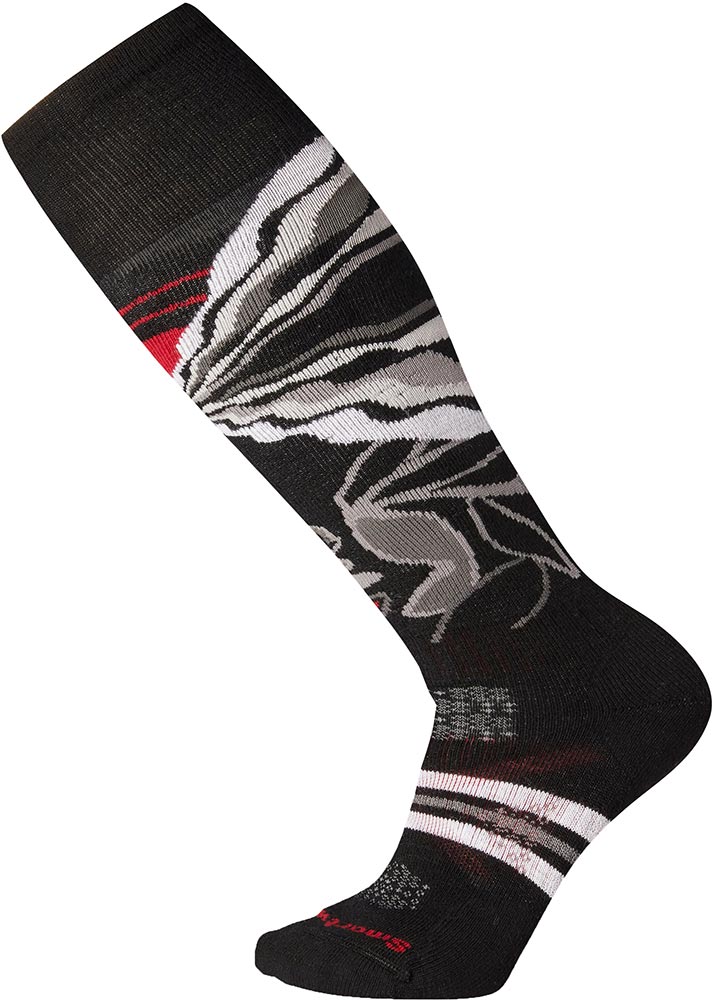 Smartwool PhD Medium Women's Pattern Socks | L | Black
