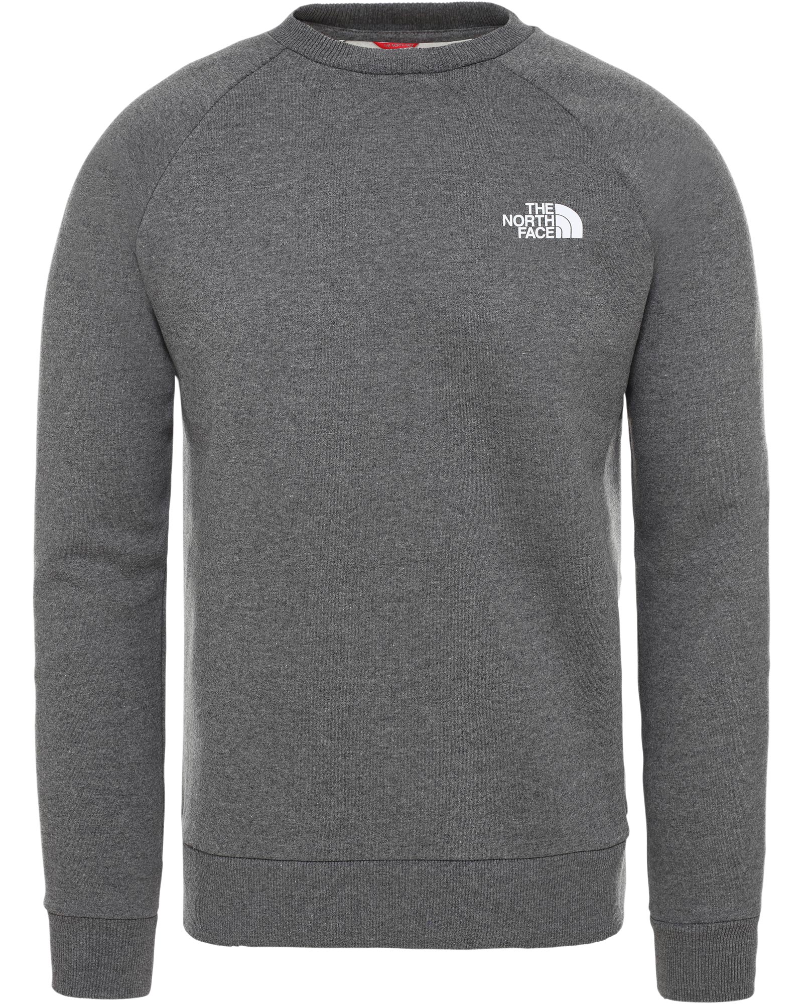 The North Face Raglan Redbox Men's Crew | M | TNF Medium Grey Heather