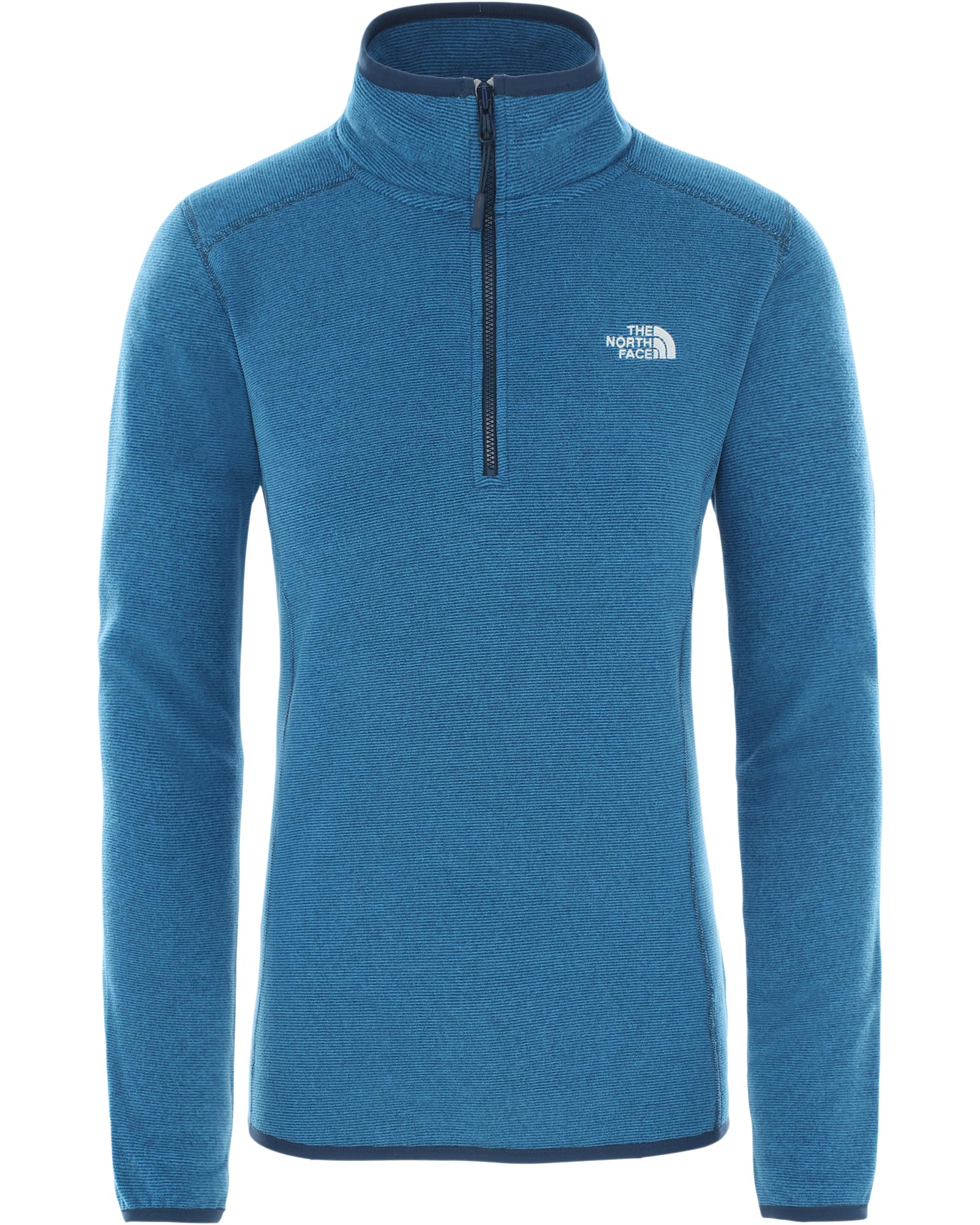 The North Face 100 Glacier Women's 1/4 Zip Fleece | L | Clear Lake Blue