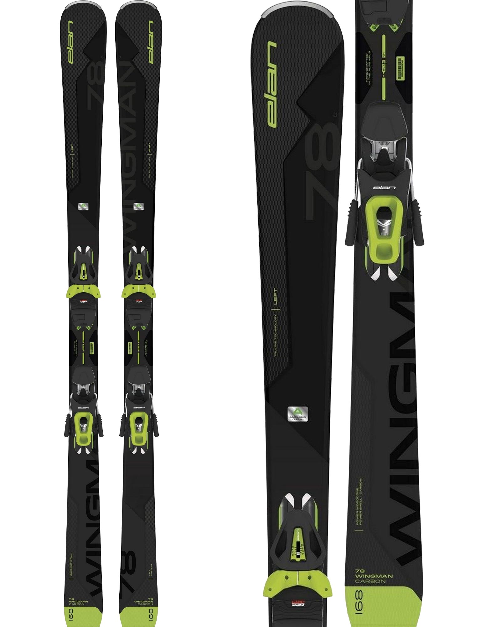 elan Wingman 78 C Power Shift Skis + eL 10 Shift Bindings 2020 | 168cm