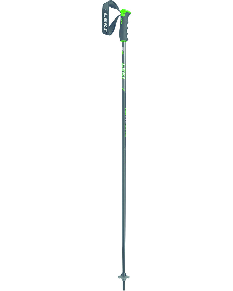 Leki Neolite Airfoil Ski Poles | 120cm | Black Anth/White/Neon Green